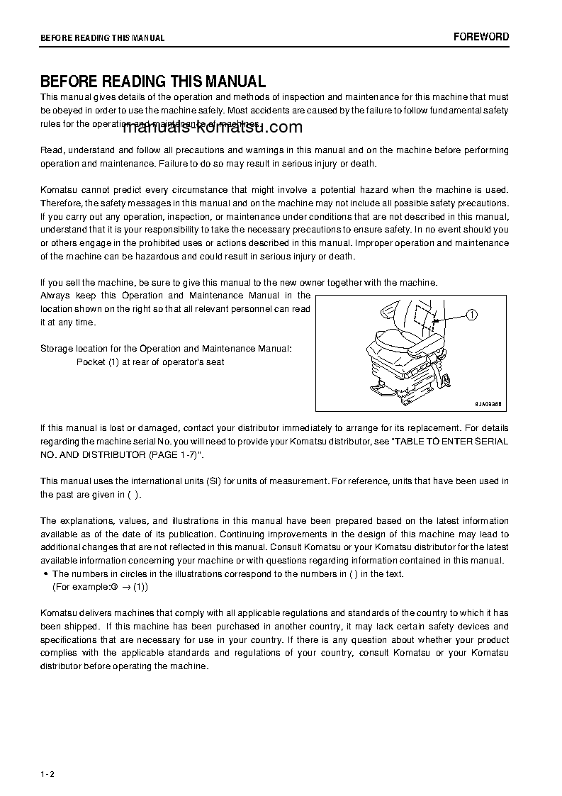 Protected: WA380-6(JPN)-FOR N. AMERICA S/N 65001-66104 Operation manual (English)