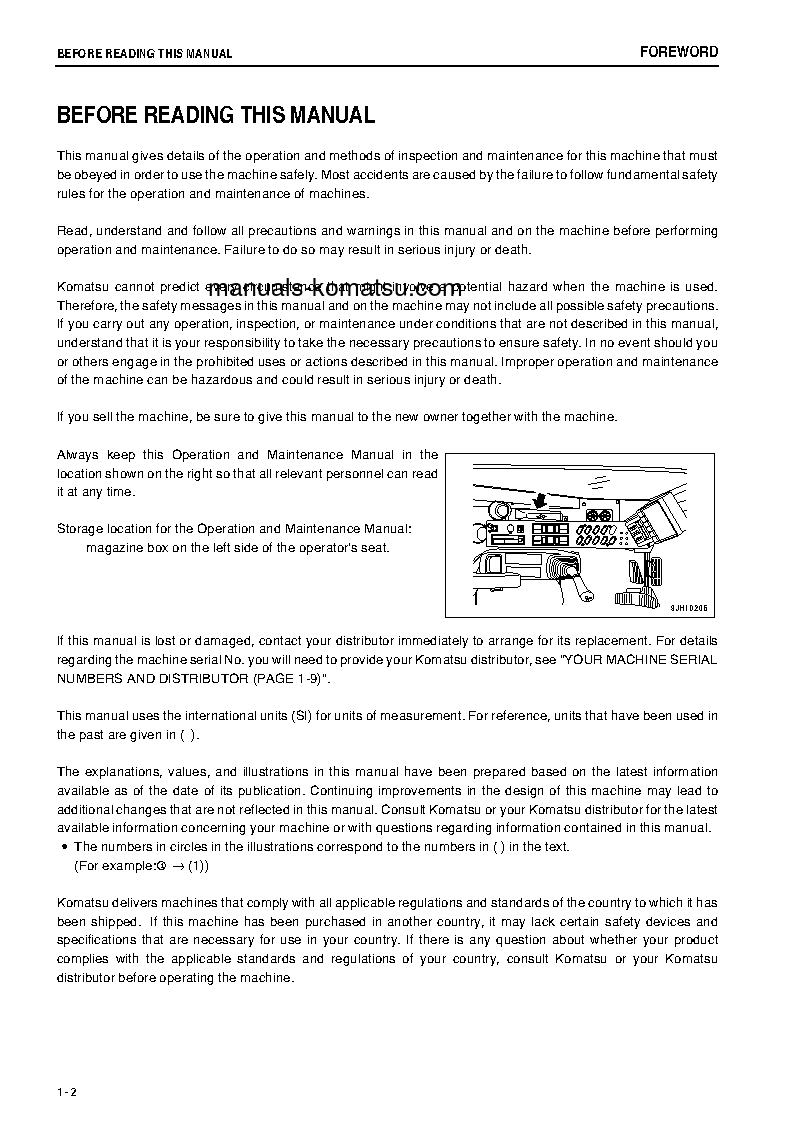 Protected: PC2000-8(JPN) S/N 20001-20149 Operation manual (English)