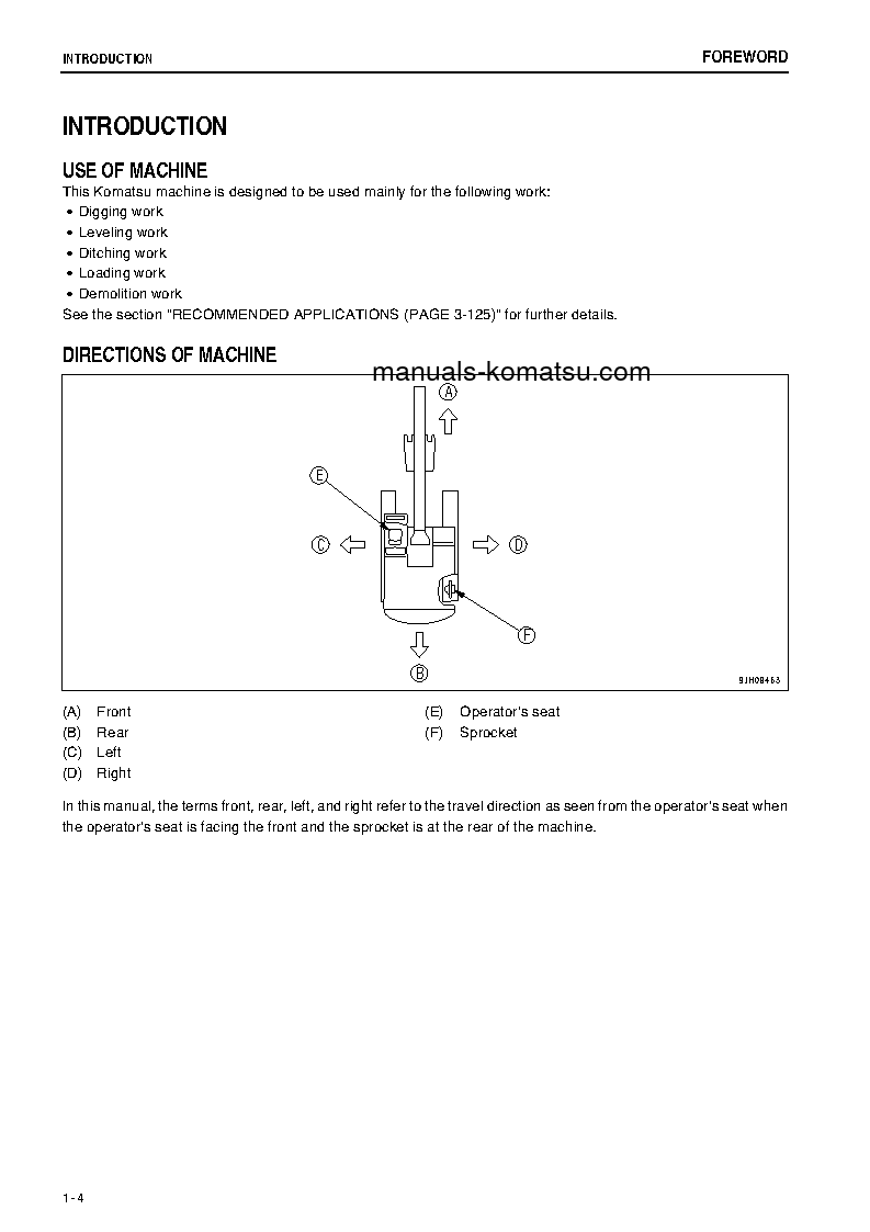 Protected: PC400LC-7(JPN)-E0, WORK EQUIPMENT GREASE 100H S/N 60001-UP Operation manual (English)