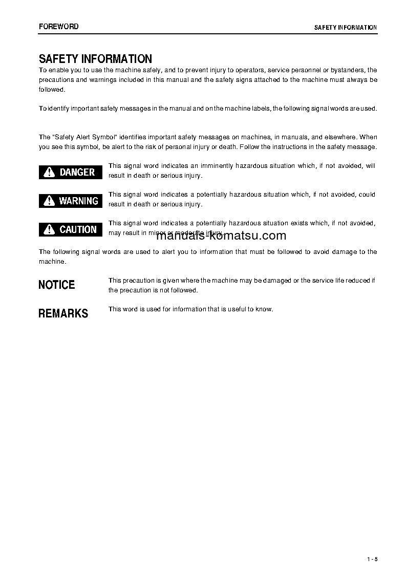 Protected: WA800-3(JPN)-E0 S/N 70001-UP Operation manual (English)