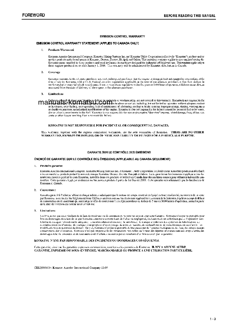 Protected: WA470-6(JPN) S/N 85001-85401 Operation manual (English)