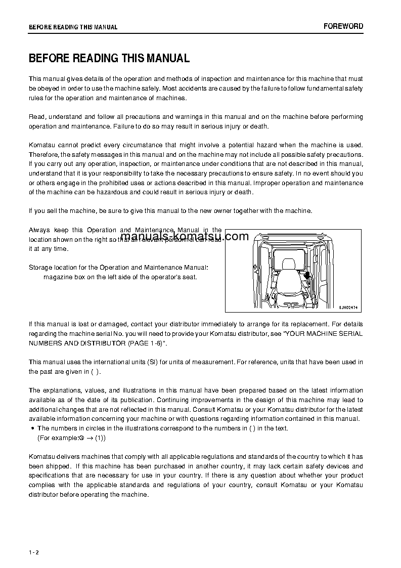 Protected: PC350-8(THA)-M0 S/N C90415-UP Operation manual (English)