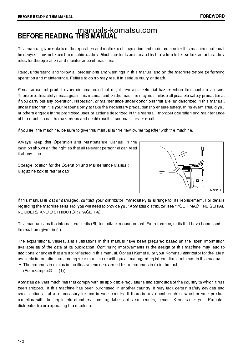 Protected: PC138USLC-8(JPN) S/N 20001-25104 Operation manual (English)