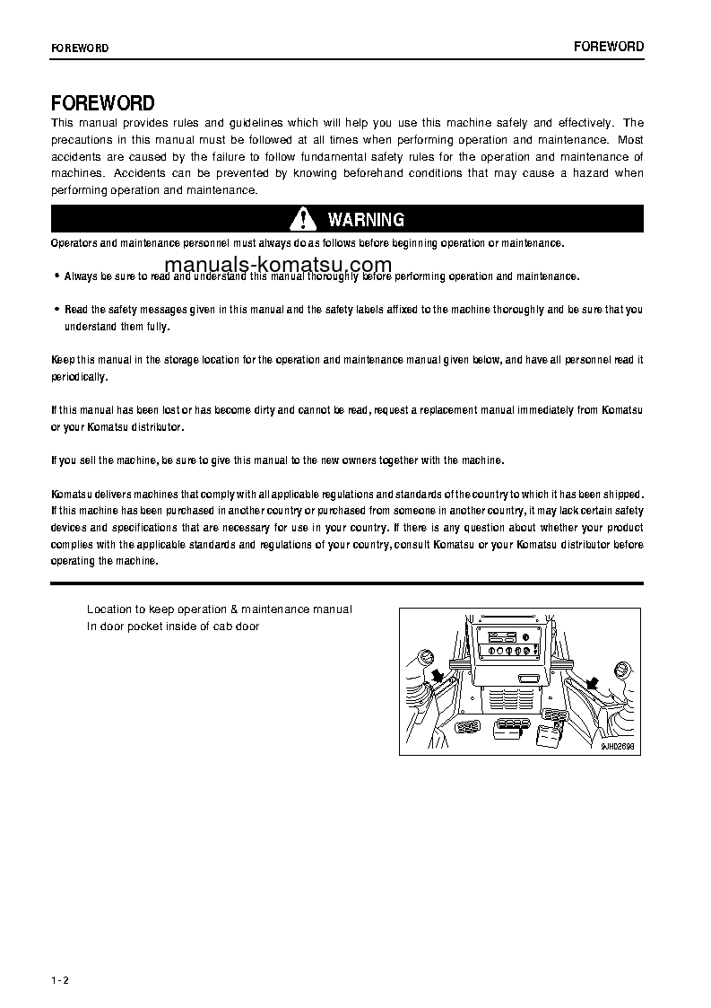 Protected: D375A-5(JPN) S/N 18001-UP Operation manual (English)