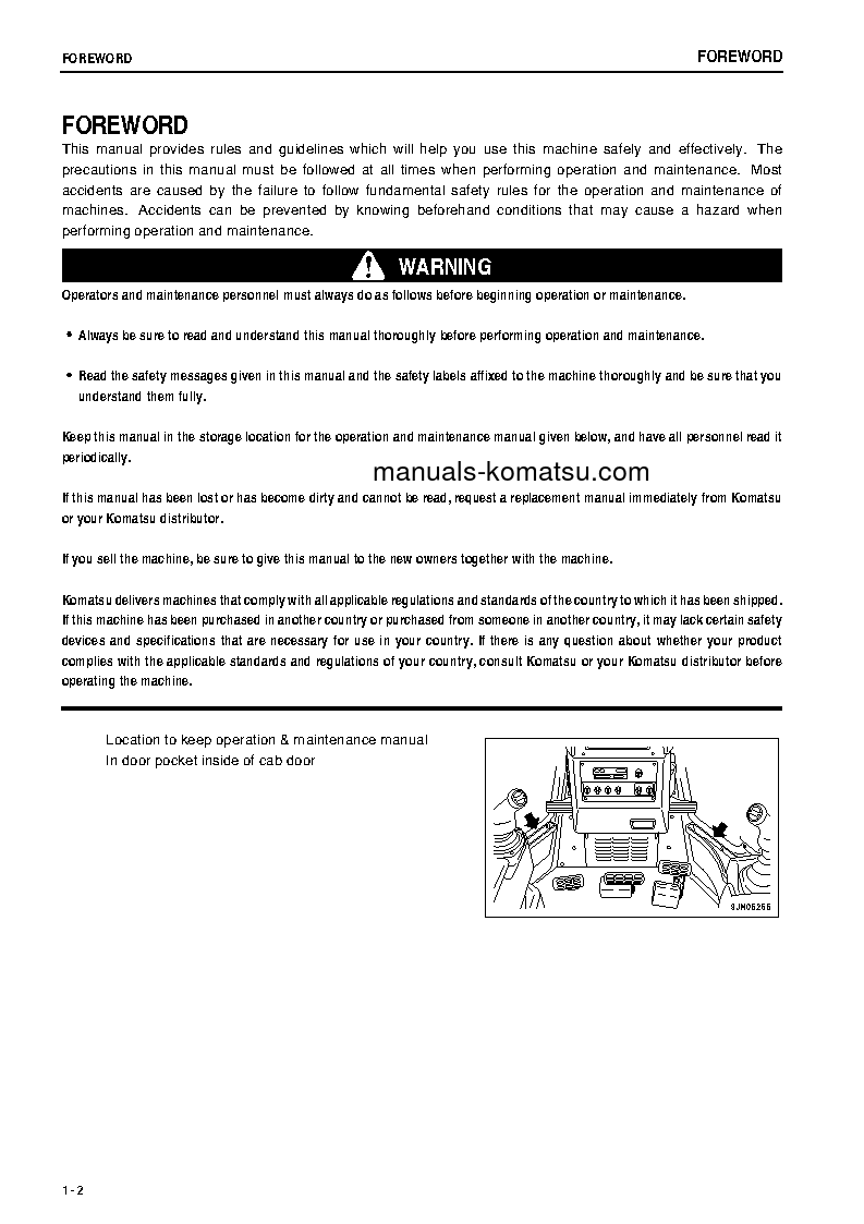 Protected: D375A-5(JPN)-VHMS S/N 18052-UP Operation manual (English)