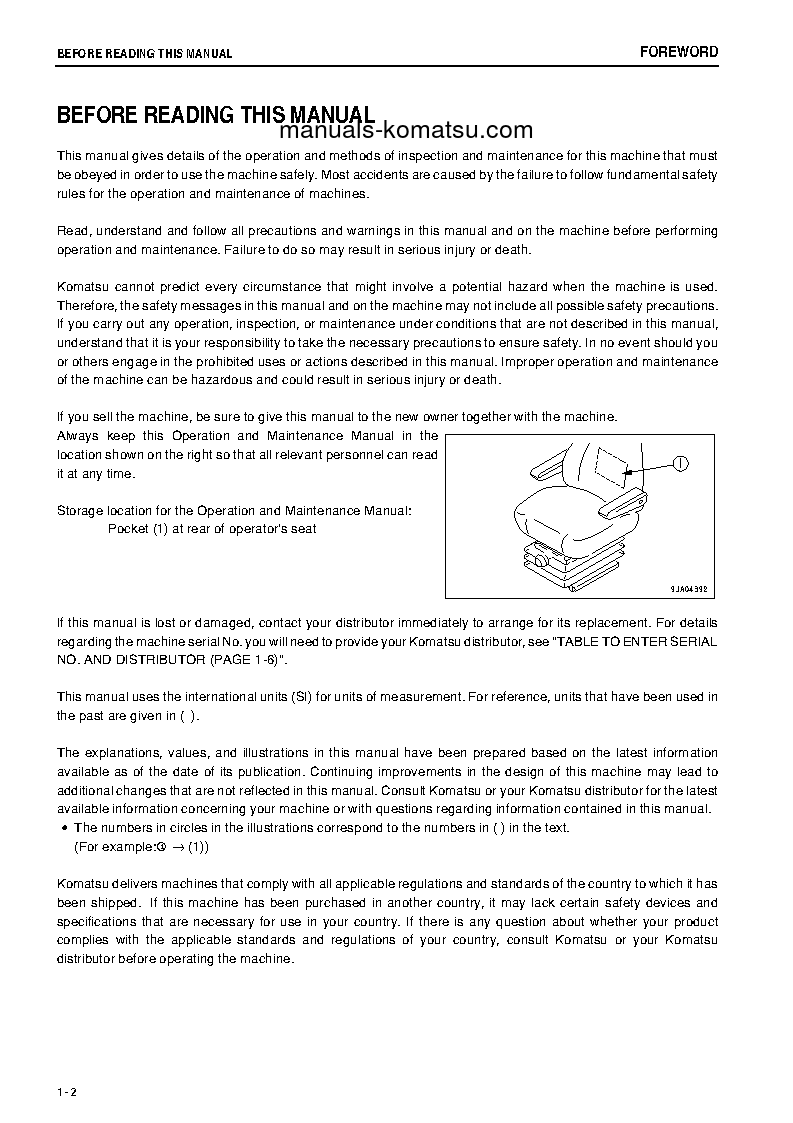 Protected: WA250-6(JPN)-FOR N. AMERICA S/N 75001-75812 Operation manual (English)