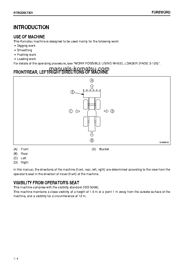 Protected: WA200-6(JPN)-FOR N. AMERICA S/N 70001-71005 Operation manual (English)