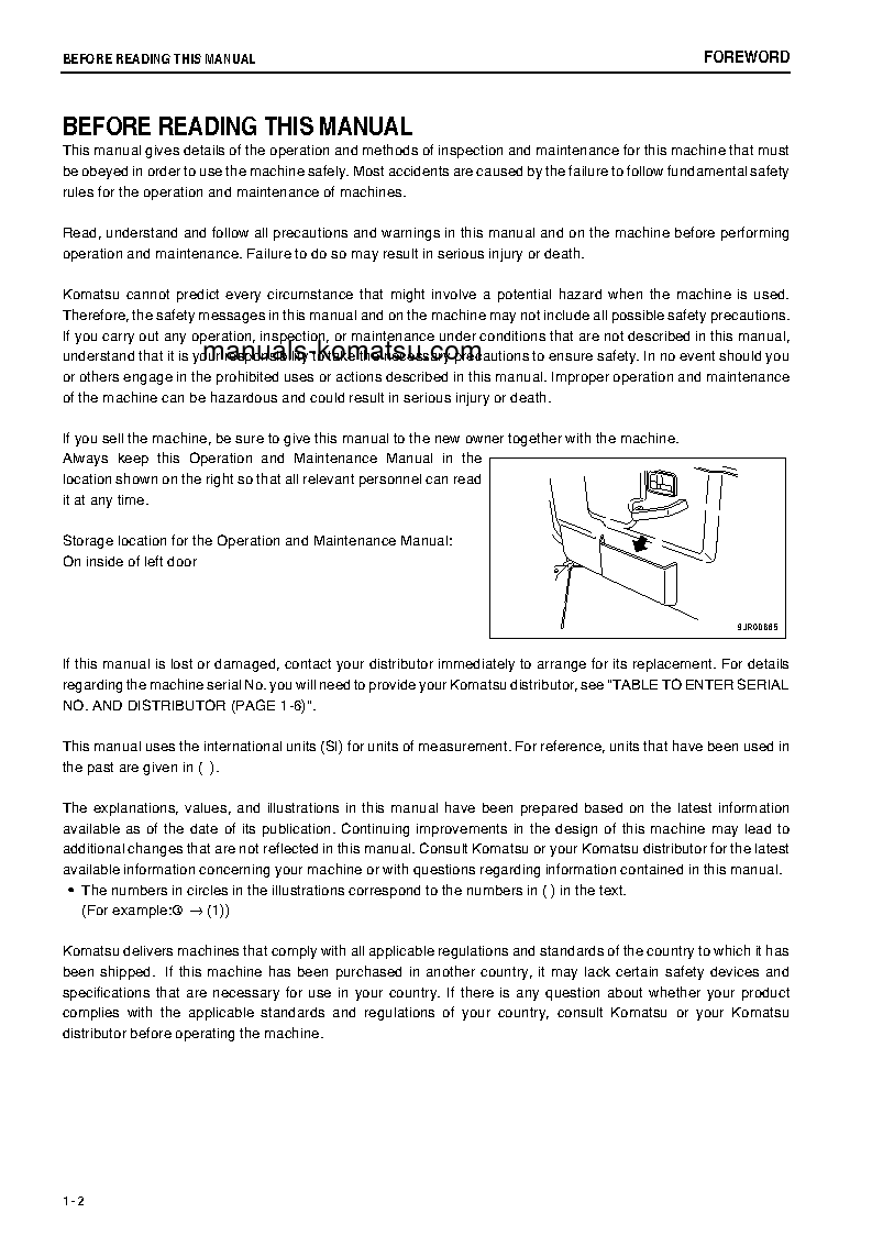 Protected: HM300-2(JPN) S/N 2481-2784 Operation manual (English)