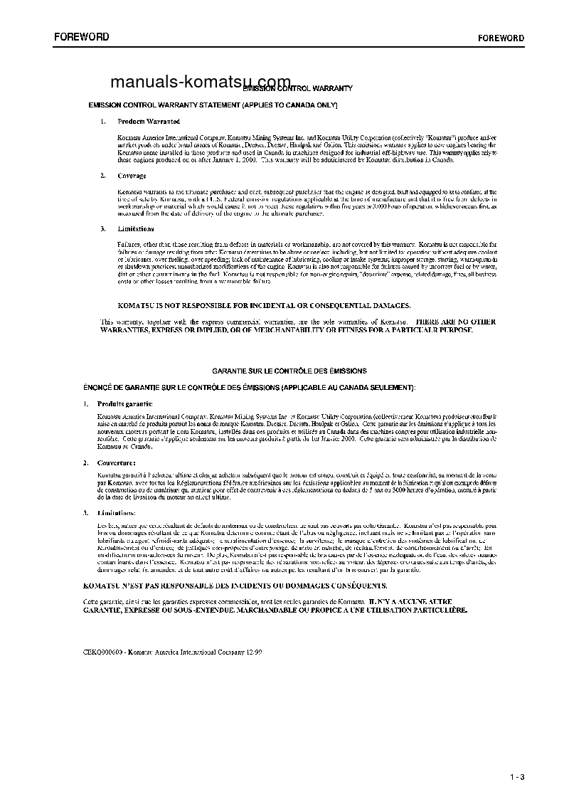 Protected: D575A-3(JPN) S/N 10101-UP Operation manual (English)