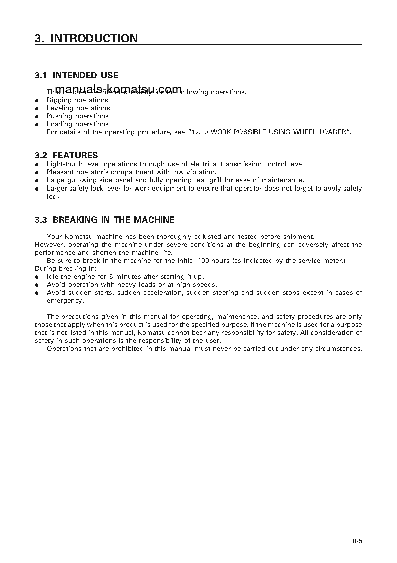 Protected: WA250-3(JPN) S/N 53305-UP Operation manual (English)