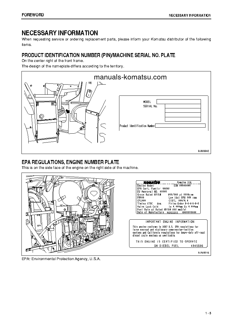 Protected: WA200PZ-6(JPN)-FOR N. AMERICA S/N 70001-71079 Operation manual (English)
