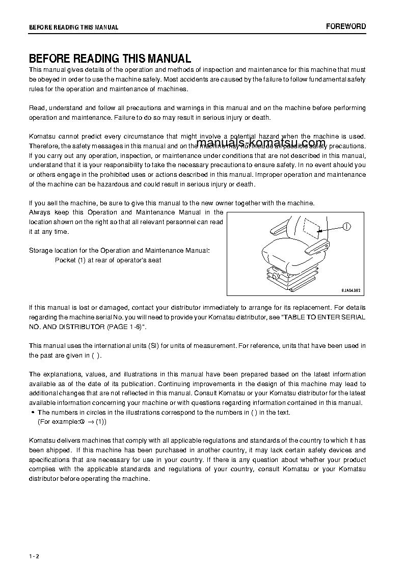 Protected: WA320PZ-6(JPN)-FOR N.AMERICA S/N 70001-70535 Operation manual (English)