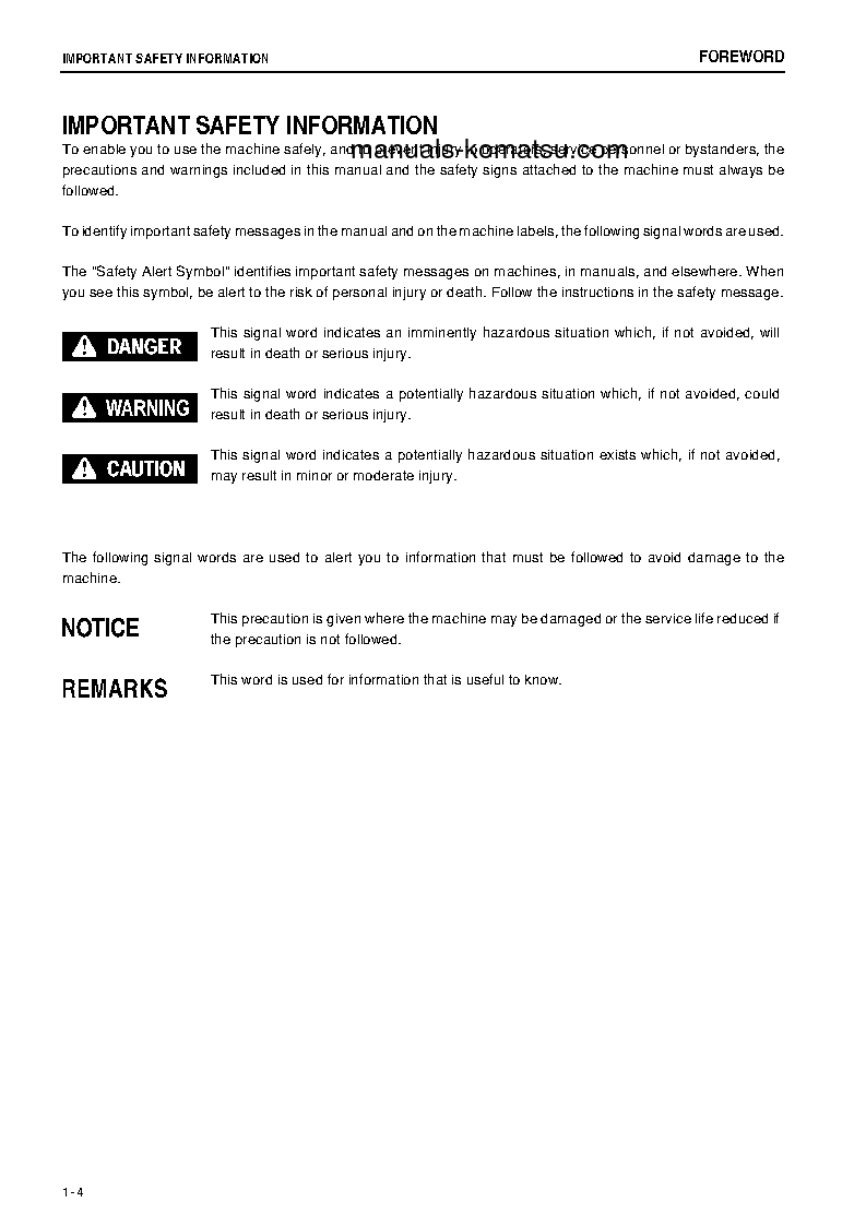 Protected: D21P-8(JPN)-E0 S/N 90001-90218 Operation manual (English)