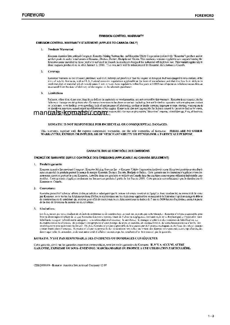 Protected: D375A-5(JPN)-E0, ONE-WAY STEERING LEVER S/N 50065-UP Operation manual (English)