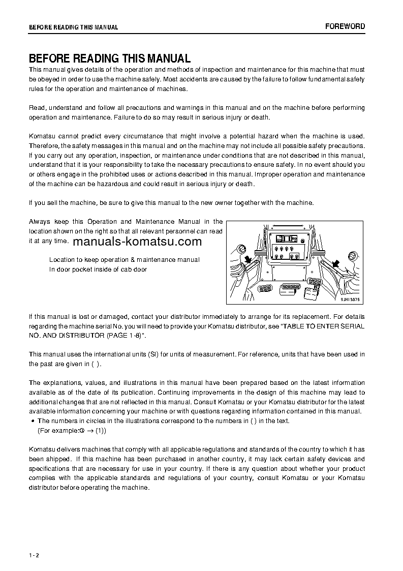 Protected: D475A-5(JPN)-E0 S/N 30071-30125 Operation manual (English)