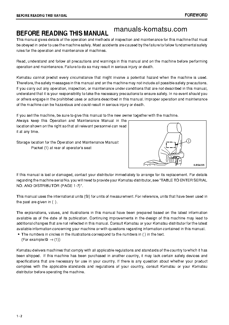 Protected: WA600-6(JPN) S/N 60436-60633 Operation manual (English)
