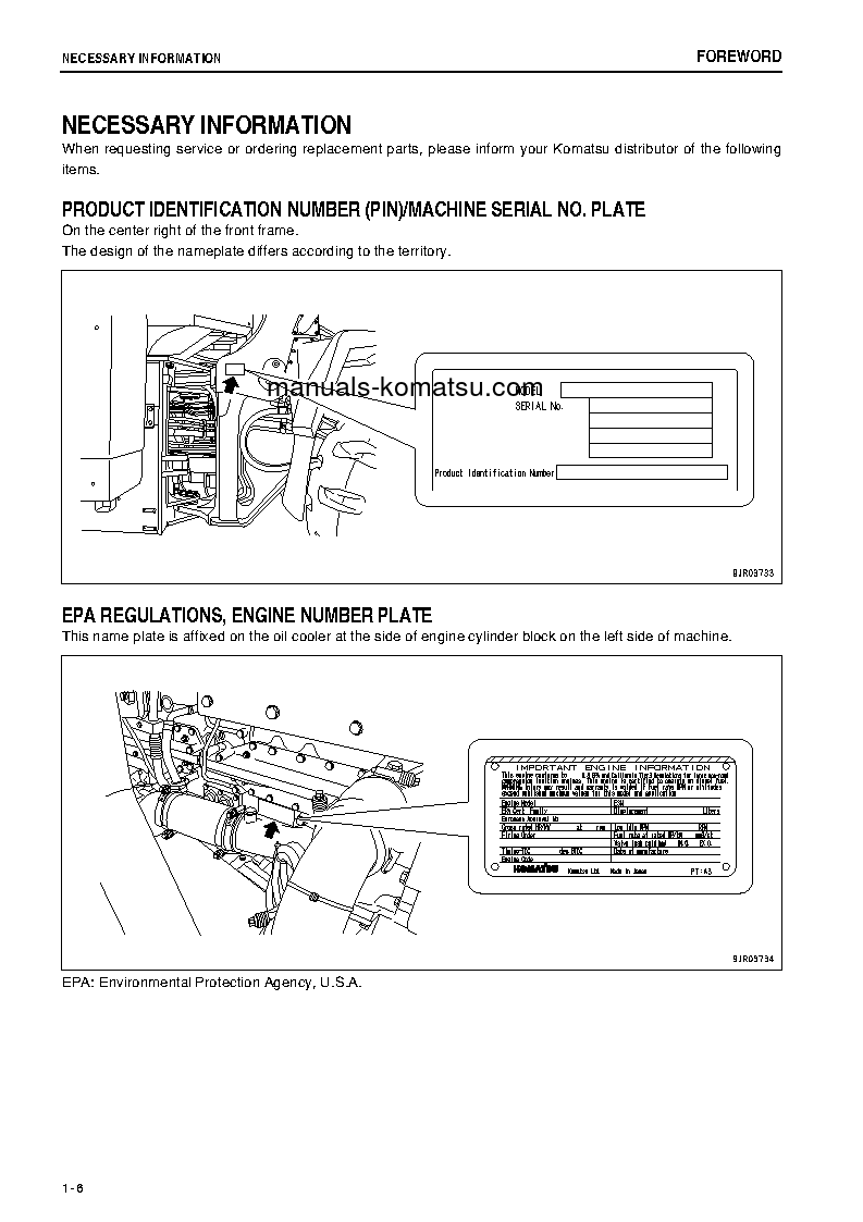 Protected: WA600-6(JPN) S/N 60436-60633 Operation manual (English)