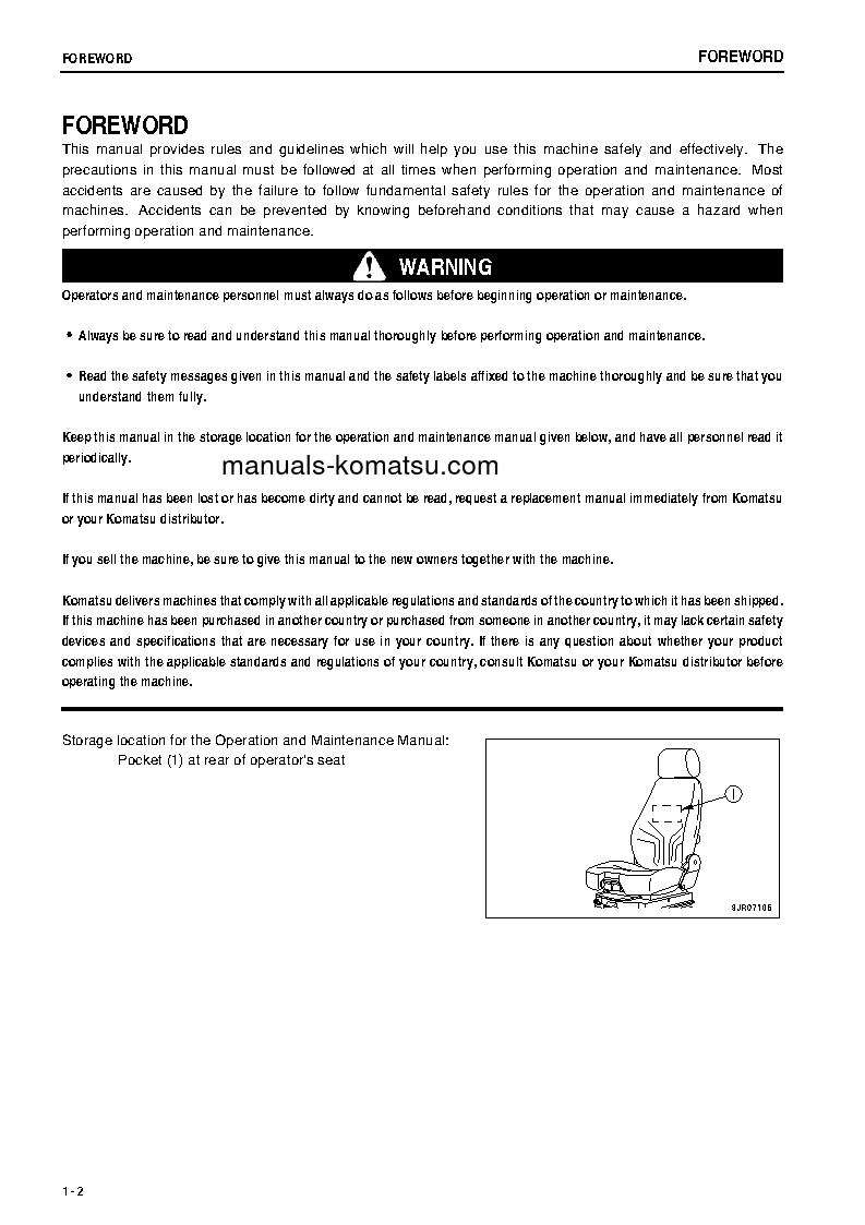 Protected: WA1200-3(JPN) S/N 50075-50101 Operation manual (English)