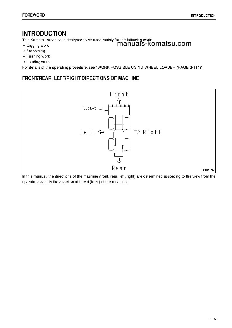 Protected: WA1200-3(JPN) S/N 50075-50101 Operation manual (English)