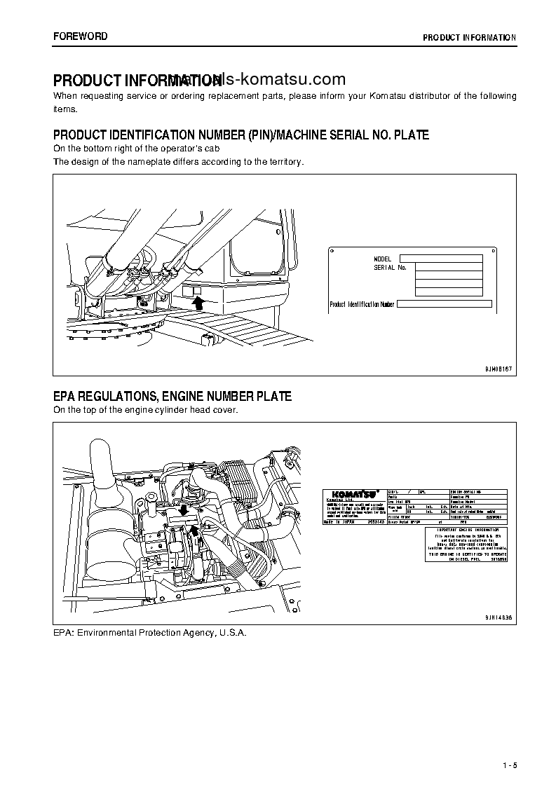 Protected: PC160LC-8(THA) S/N C20001-UP Operation manual (English)