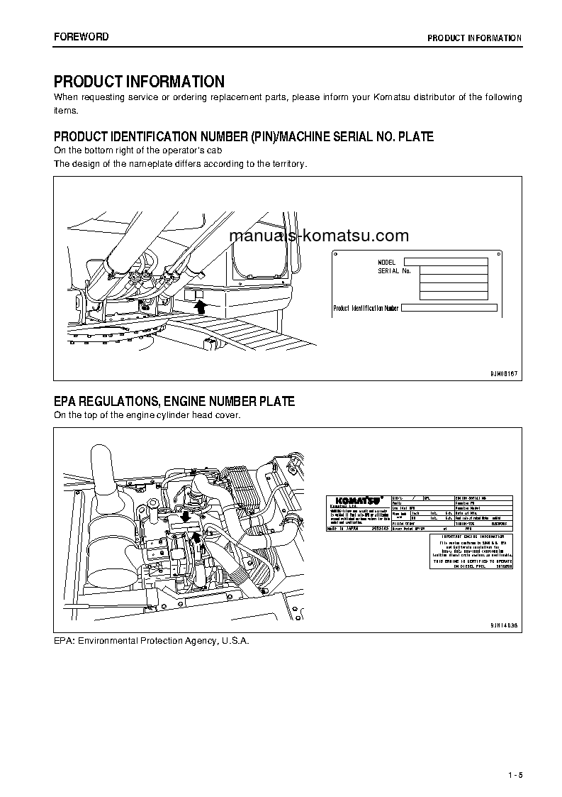 Protected: PC160LC-8(JPN)-WORK EQUIPMENT GREASE 500H S/N 25001-25055 Operation manual (English)