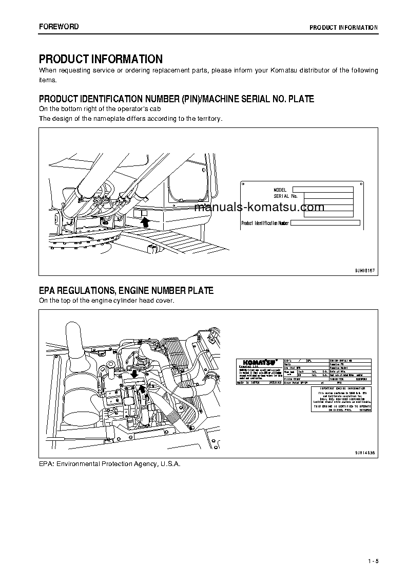 Protected: PC160LC-8(JPN)-WORK EQUIPMENT GREASE 100H S/N 25001-25055 Operation manual (English)