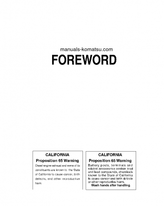 D65WX-16(JPN) S/N 80001-80011 Operation manual (English)