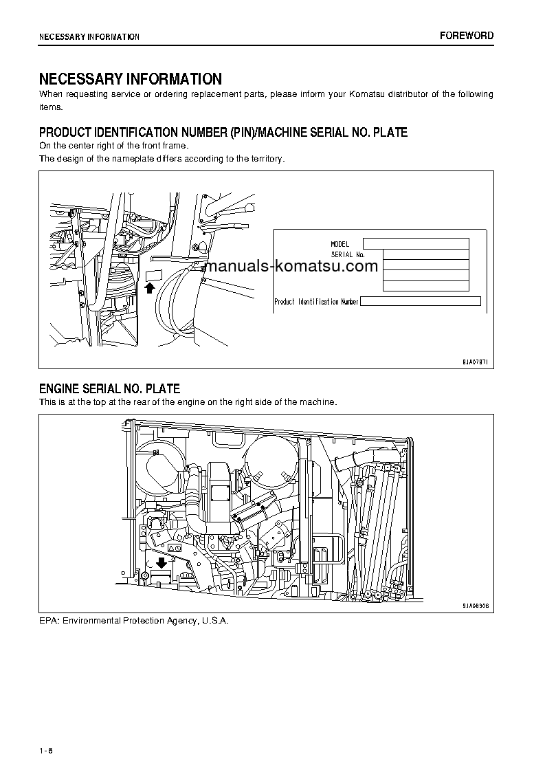 Protected: WA470-6(JPN) S/N 90091-90233 Operation manual (English)