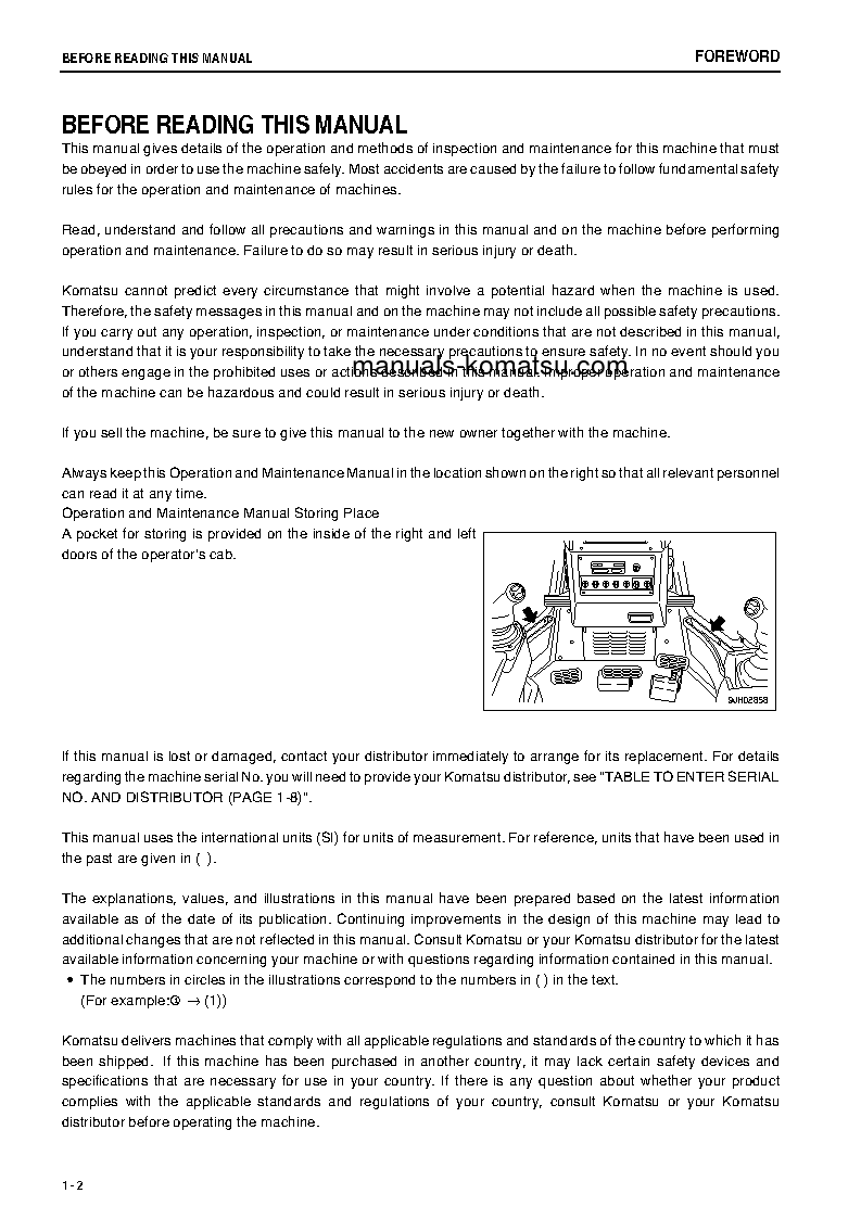 Protected: D85PX-15(JPN)-E0 S/N 11601-11641 Operation manual (English)