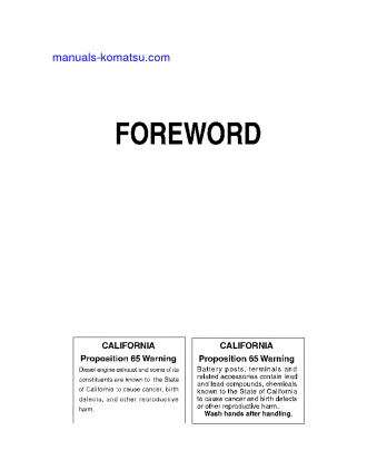 HM400-2(JPN) S/N 2633-2637 Operation manual (English)