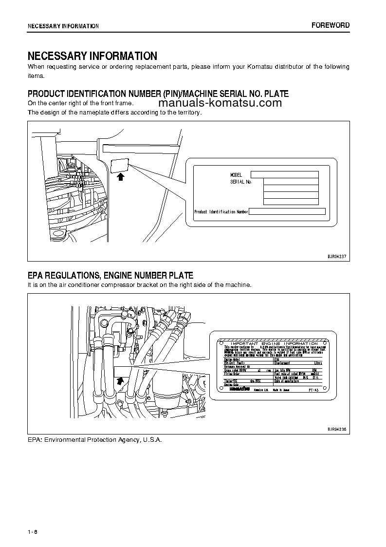 Protected: WA500-6(JPN) S/N 55450-55528 Operation manual (English)