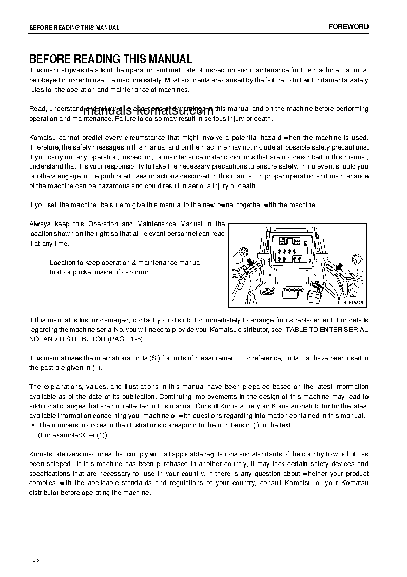 Protected: D475A-5(JPN)-E0 S/N 30126-30133 Operation manual (English)
