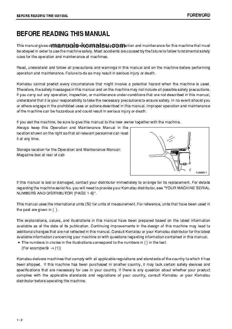 Protected: PC228US-8(JPN) S/N 50001-50081 Operation manual (English)