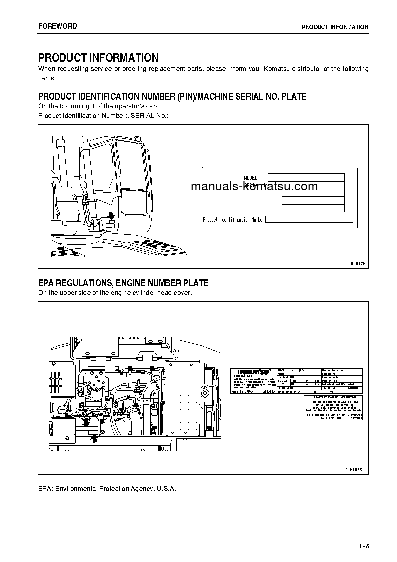 Protected: PC228US-8(JPN) S/N 50001-50081 Operation manual (English)