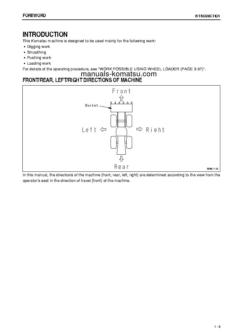 Protected: WA250-5(JPN) S/N 72784-72797 Operation manual (English)