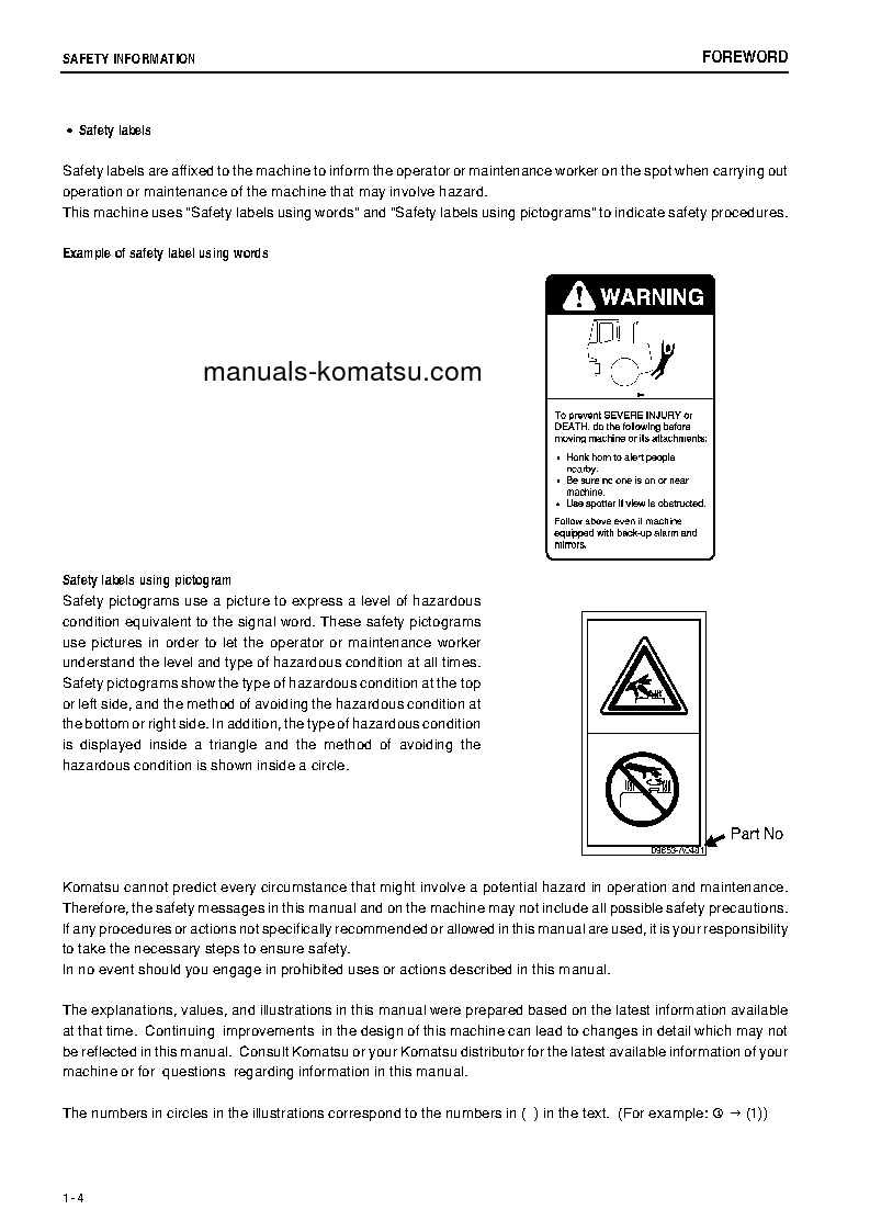Protected: WA320-5(JPN) S/N 62025-UP Operation manual (English)