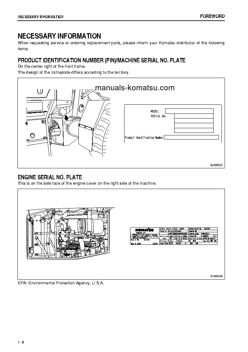 Protected: WA320-5(JPN) S/N 62025-UP Operation manual (English)