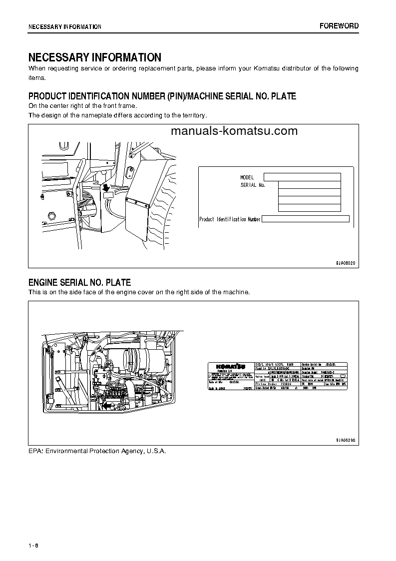 Protected: WA320-5(JPN) S/N 62025-62037 Operation manual (English)