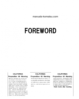 PC600LC-8(JPN)-E0 S/N 65001-UP Operation manual (English)