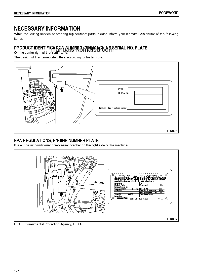 Protected: WA500-6(JPN)-FOR N. AMERICA S/N 55529-55543 Operation manual (English)