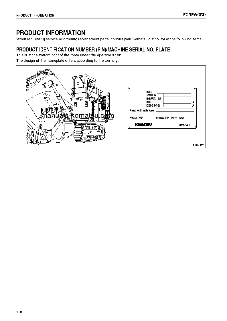 Protected: PC2000-8(JPN)–30C DEGREE S/N 20223-UP Operation manual (English)