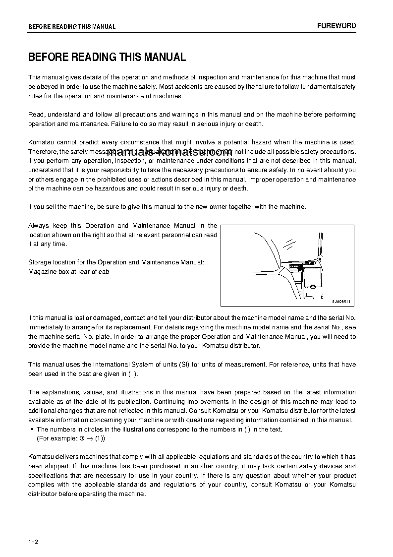 Protected: PC228US-8(JPN) S/N 50082-UP Operation manual (English)