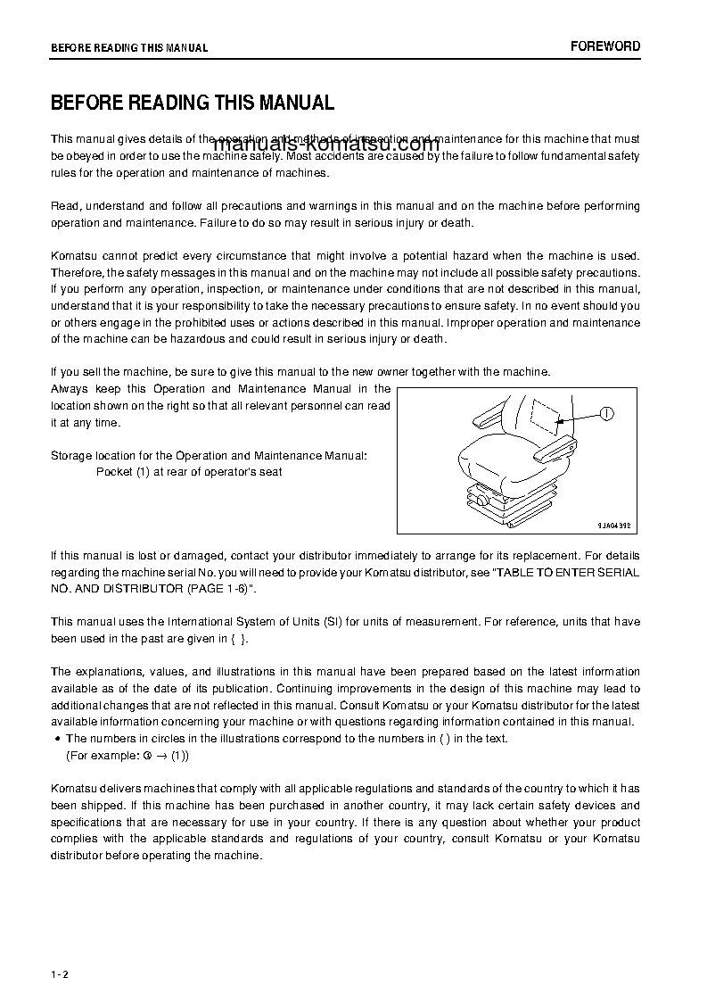 Protected: WA250-6(JPN)-FOR N. AMERICA S/N 75865-UP Operation manual (English)