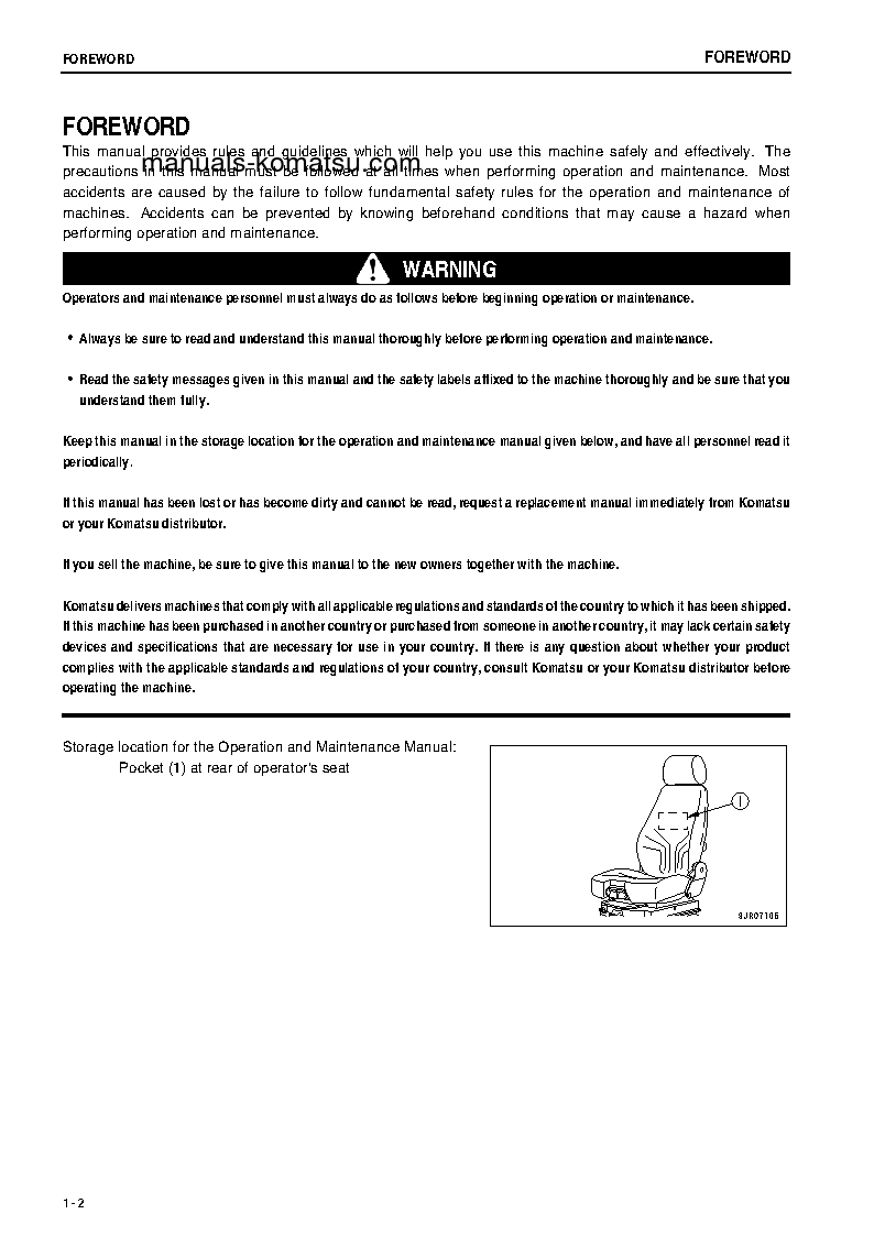 Protected: WA1200-3(JPN) S/N 50102-UP Operation manual (English)