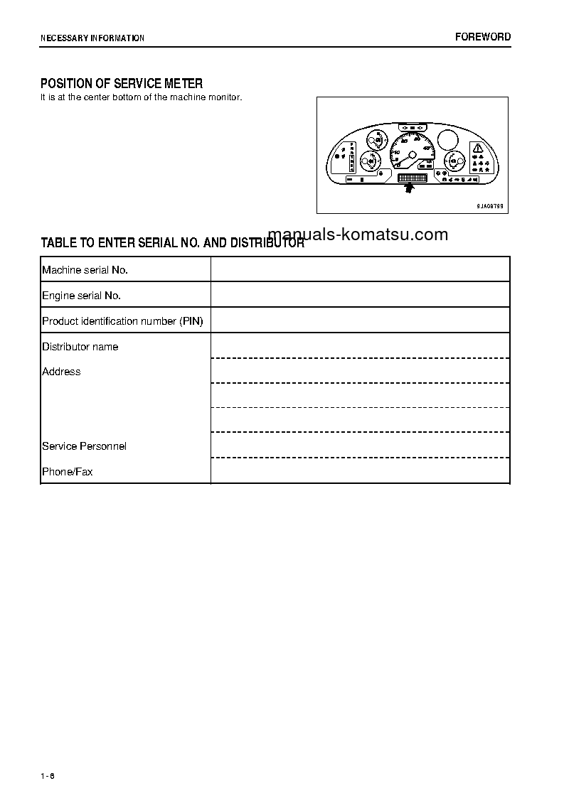 Protected: WA200-6(JPN)-FOR N. AMERICA S/N 71006-UP Operation manual (English)