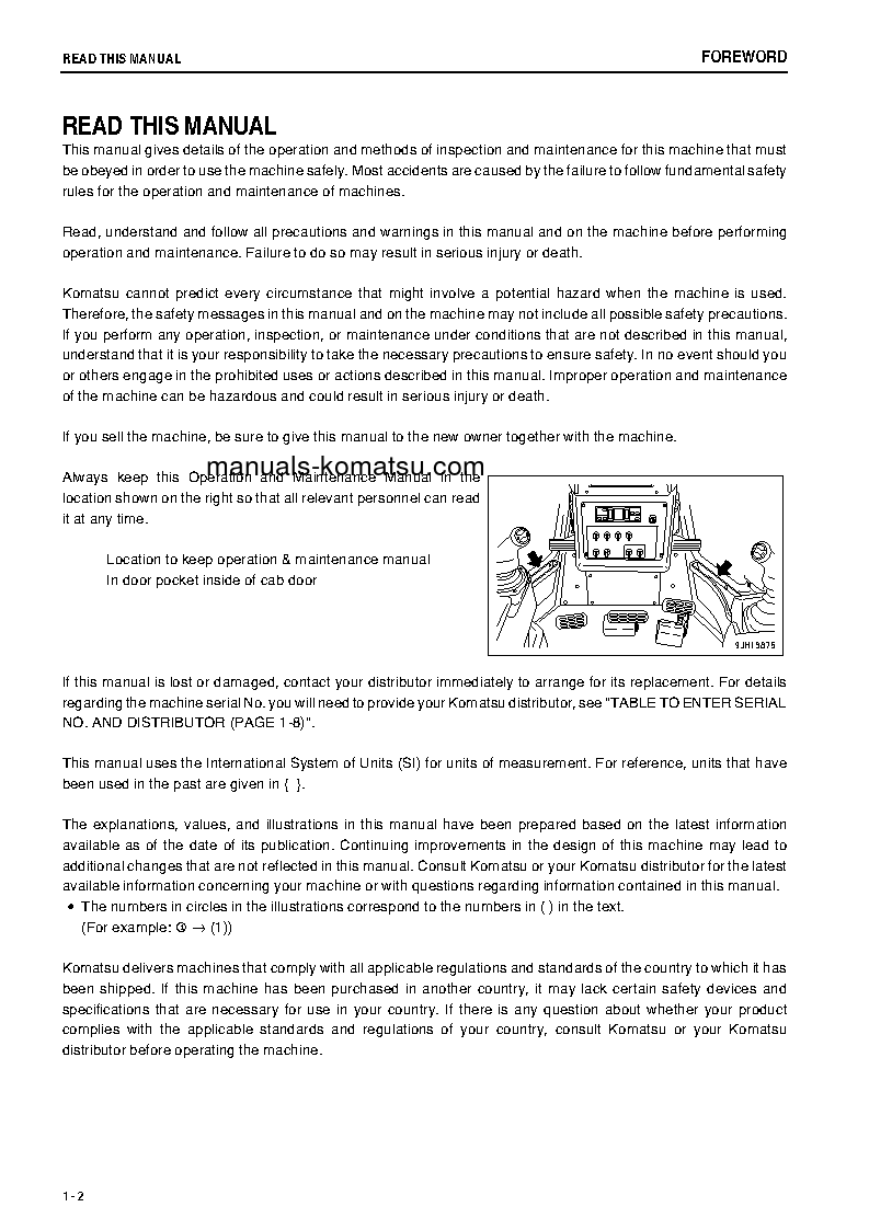 Protected: D475A-5(JPN)-E0 S/N 30134-30519 Operation manual (English)