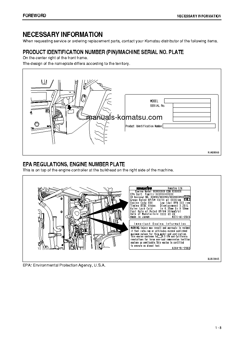Protected: WA150-6(JPN)-FOR N. AMERICA S/N 80051-UP Operation manual (English)