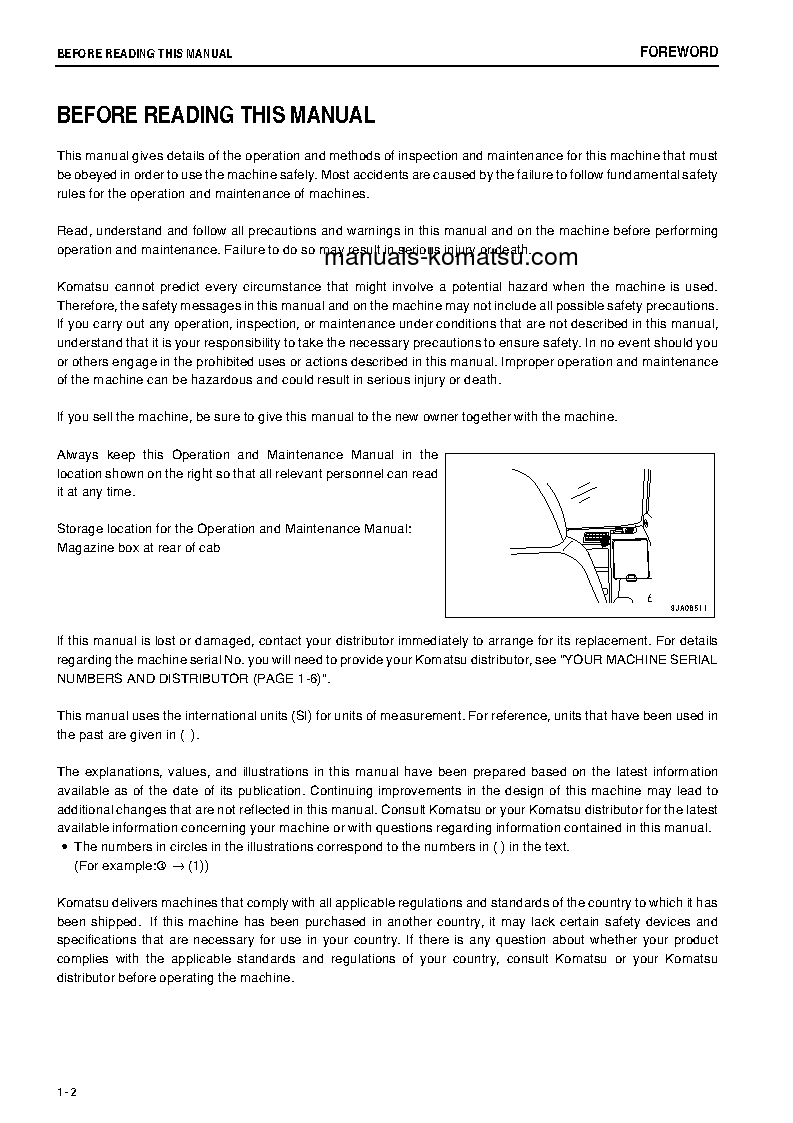 Protected: PC138USLC-8(JPN) S/N 25105-26283 Operation manual (English)