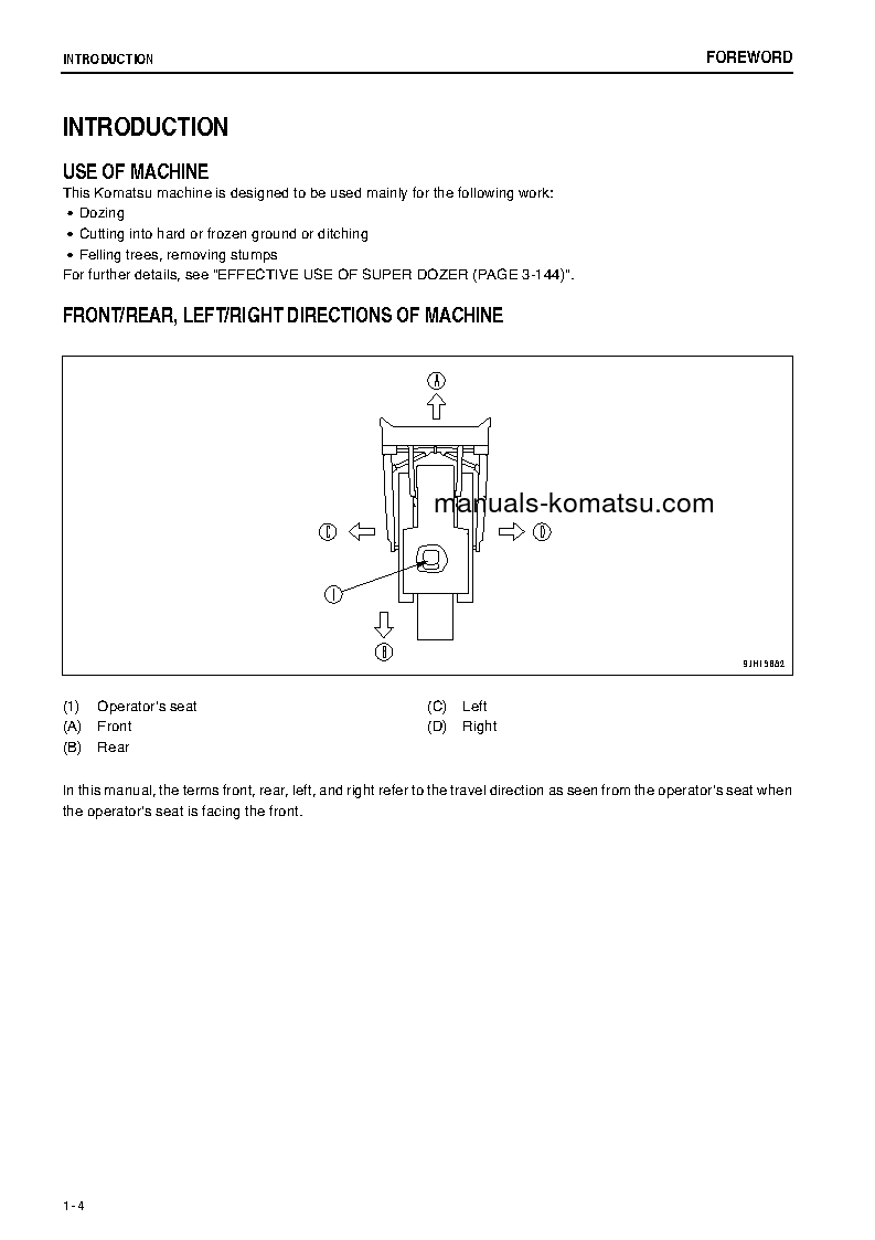 Protected: D475ASD-5(JPN)-E0, SUPER DOZER S/N 30134-30519 Operation manual (English)
