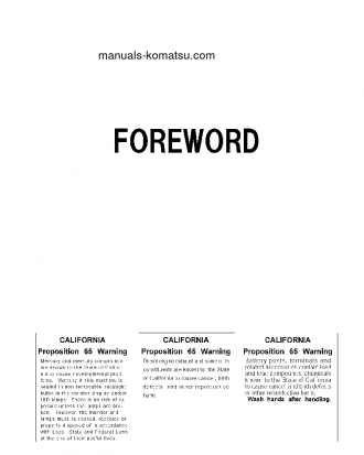 PC400LC-8(JPN)-WORK EQUIPMENT GREASE 500H S/N 70456-UP Operation manual (English)